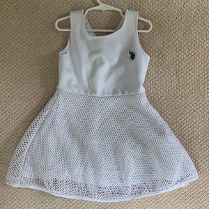 White Polo girls dress size 5/6